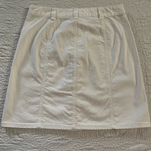 Tommy Hilfiger White Denim Skirt Size 4 - Picture 2 of 3